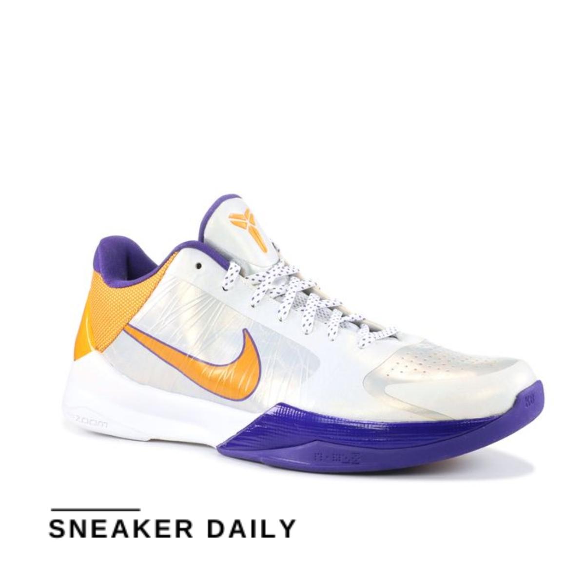 Giày Nike Zoom Kobe 5 Lakers Home 386429-102 - Ảnh 2