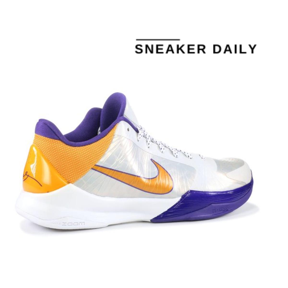 Giày Nike Zoom Kobe 5 Lakers Home 386429-102 - Ảnh 3